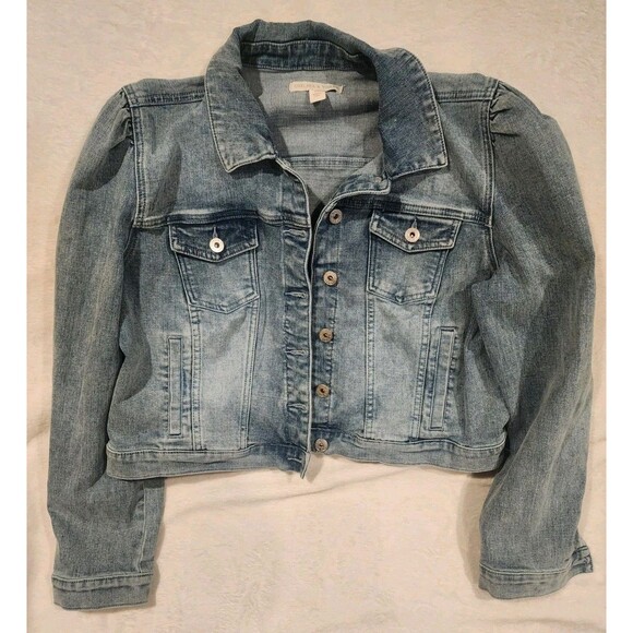 Chelsea & Violet Denim Jean Jacket Womens XL - Picture 1 of 6